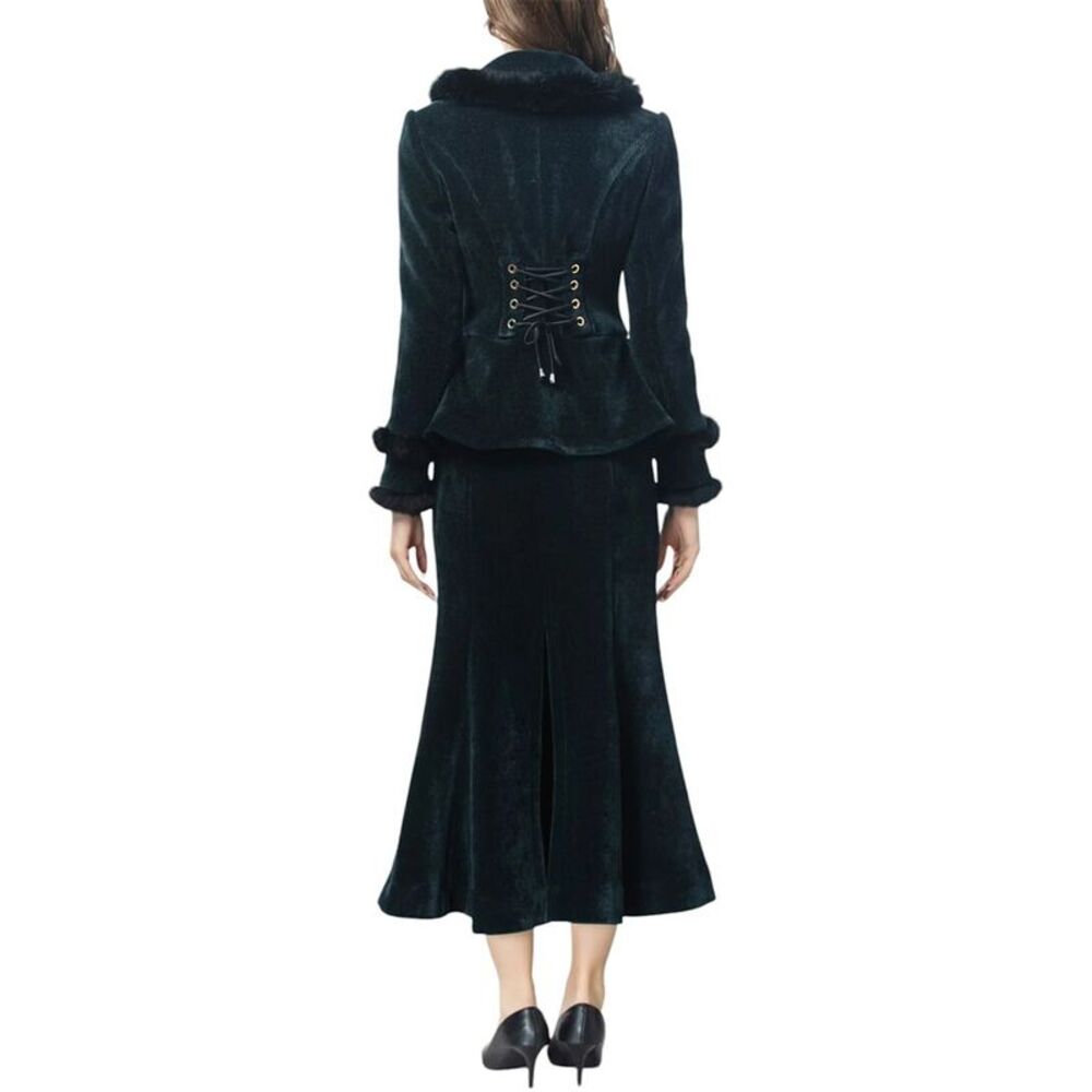 Burryco Womens  2Pc Blazer & Skirt Set - Picture 2 of 3